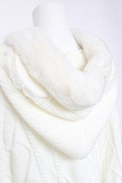 画像4: Ank Rouge / くまちゃんケーブルニット M 白 Y-26-02-04-108-CA-CO-SZ-ZY