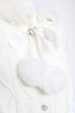 画像5: Ank Rouge / くまちゃんケーブルニット M 白 Y-26-02-04-108-CA-CO-SZ-ZY