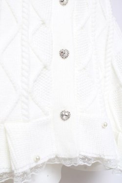 画像6: Ank Rouge / くまちゃんケーブルニット M 白 Y-26-02-04-108-CA-CO-SZ-ZY