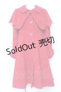 Leur Getter / スカラップケープコート M レッド Y-26-02-04-109-LU-CO-SZ-ZY