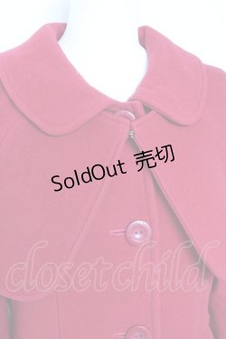 画像4: Leur Getter / スカラップケープコート M レッド Y-26-02-04-109-LU-CO-SZ-ZY