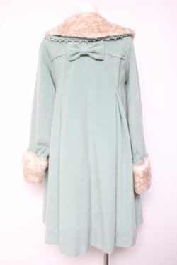 画像3: Unideer / Aラインファー付きコート S ミントグリーン Y-26-02-04-112-LO-OP-SZ-ZY