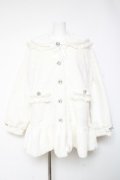DearMyLove / バックレースアップビジューセーラーファーコート L 白 Y-26-02-04-114-EL-CO-SZ-ZY