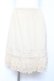 画像1: axes femme / バラ刺繍ペチスカート M 生成り Y-26-02-04-117-AX-SK-SZ-ZY (1)