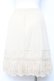 画像2: axes femme / バラ刺繍ペチスカート M 生成り Y-26-02-04-117-AX-SK-SZ-ZY (2)