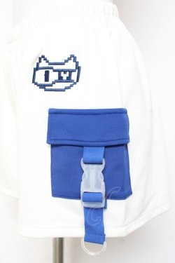 画像2: ACDC RAG / ドットネコショートパンツ  ホワイト×ネイビー Y-26-02-04-126-PU-PA-SZ-ZY