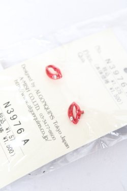 画像1: ALGONQUINS / LIPピアス  赤 Y-26-02-04-020-AL-AC-SZ-ZY