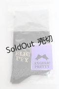 Angelic Pretty / Lacy Crossオーバーニー  黒 Y-26-02-04-028-AP-ZA-SZ-ZY