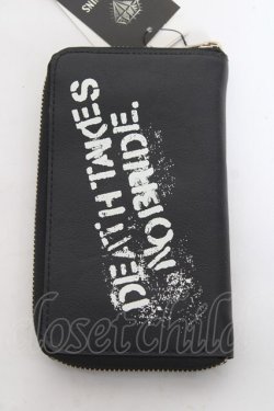 画像2: ALGONQUINS / ロゴプリントウォレット  黒 Y-26-02-04-033-AL-ZA-SZ-ZY