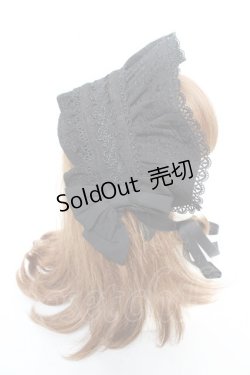 画像3: axes femme kawaii / メアリーハーフボンネット  黒 Y-26-02-05-042-AX-AC-SZ-ZY