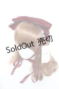 axes femme kawaii / ベロアリボンヘッドドレス  ワイン Y-26-02-05-043-AX-AC-SZ-ZY