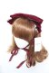 画像1: axes femme kawaii / ベロアリボンヘッドドレス  ワイン Y-26-02-05-043-AX-AC-SZ-ZY (1)