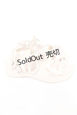 画像4: axes femme POETIQUE / サテンリボンサンダル L ベージュ Y-26-02-05-045-AX-SH-SZ-ZY