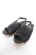 axes femme / レースサボサンダル L 黒 Y-26-02-05-046-AX-SH-SZ-ZY