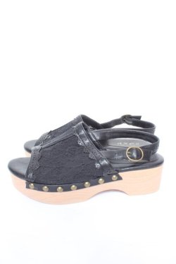 画像2: axes femme / レースサボサンダル L 黒 Y-26-02-05-046-AX-SH-SZ-ZY