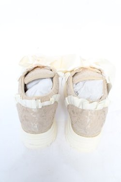 画像3: axes femme POETIQUE / サテンリボンスニーカー L 生成り Y-26-02-05-047-AX-SH-SZ-ZY