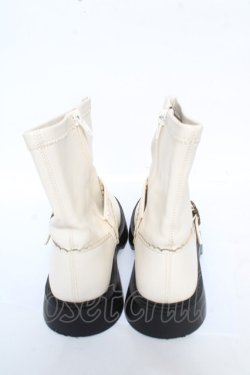 画像3: axes femme / ストレッチエンジニアブーツ L 生成り Y-26-02-05-048-AX-SH-SZ-ZY