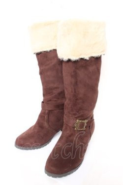 画像1: axes femme / 2WAYロングブーツ L 茶 Y-26-02-05-050-AX-SH-SZ-ZY