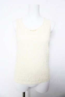 画像1: axes femme / レースタンクトップ M 生成り Y-26-02-05-052-AX-TO-SZ-ZY
