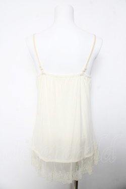 画像2: axes femme / Bigリボンロングキャミ M 生成り Y-26-02-05-053-AX-TO-SZ-ZY