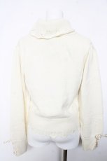 画像2: axes femme / フラワー刺繍タートルニット M 生成り Y-26-02-05-060-AX-TO-SZ-ZT625 (2)