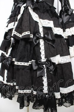 画像4: Hoshibako Works / シャルロット デコラティヴワンピース  黒×白 Y-26-02-05-065-LO-OP-SZ-ZY