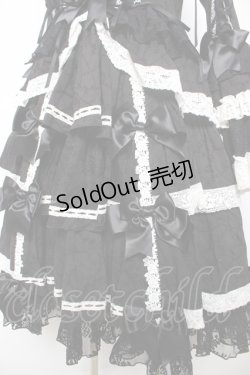 画像4: Hoshibako Works / シャルロット デコラティヴワンピース  黒×白 Y-26-02-05-065-LO-OP-SZ-ZY