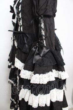 画像5: Hoshibako Works / シャルロット デコラティヴワンピース  黒×白 Y-26-02-05-065-LO-OP-SZ-ZY