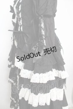 画像5: Hoshibako Works / シャルロット デコラティヴワンピース  黒×白 Y-26-02-05-065-LO-OP-SZ-ZY