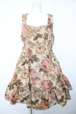 画像1: Kurumi Collaboration / TT*KRMゴブランジャンパースカート LL 中薄橙 Y-26-02-05-067-LO-OP-SZ-ZY