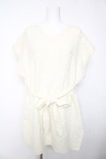 axes femme POETIQUE / ベルト付ロングニットベスト M 生成り Y-26-02-05-070-AX-TO-SZ-ZY