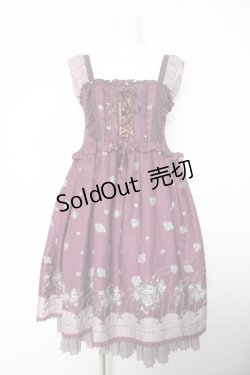 画像1: axes femme POETIQUE / ローズ×ねこ柄ワンピース M ワイン Y-26-02-05-071-AX-OP-SZ-ZY