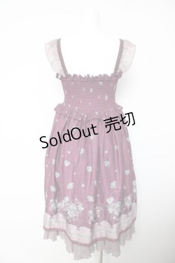 画像2: axes femme POETIQUE / ローズ×ねこ柄ワンピース M ワイン Y-26-02-05-071-AX-OP-SZ-ZY