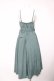 画像2: axes femme / ベルト付キャミワンピース F グリーン Y-26-02-05-074-AX-OP-SZ-ZY (2)