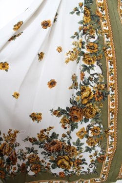 画像3: axes femme / スカーフパネル柄ワンピース M 生成り Y-26-02-05-079-AX-OP-SZ-ZY