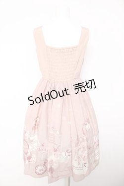 画像2: axes femme / メッセージカードパネル柄ワンピース M ピンク Y-26-02-05-080-AX-OP-SZ-ZY