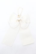 m petit by misako / AMリボンパールバッグチャーム  中白 Y-26-02-05-010-LO-AC-SZ-ZY
