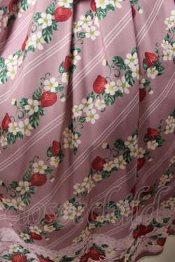 画像3: axes femme kawaii / いちご柄ジャンパースカート M ピンク Y-26-02-05-082-AX-OP-SZ-ZY