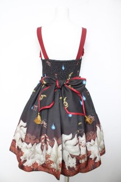 画像2: axes femme kawaii / 彼岸の白狐会柄ジャンスカ M 黒 Y-26-02-05-084-AX-OP-SZ-ZY