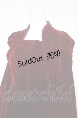 画像3: axes femme kawaii / クラシカルベロアワンピース M ワイン Y-26-02-05-093-AX-OP-SZ-ZY
