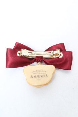 画像2: axes femme kawaii / クッキーベアバレッタ  赤 Y-26-02-05-013-AX-AC-SZ-ZY