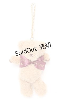 画像1: Maison de FLEUR / フルールベアチャーム F  Y-26-02-05-017-LO-ZA-SZ-ZY