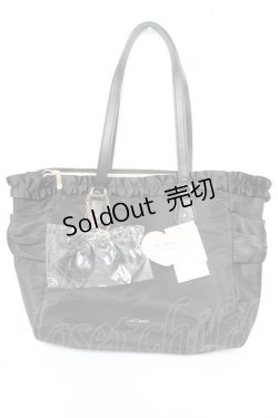 画像1: m petit by misako / TT*AMリボンチャームTT  濃黒 Y-26-02-05-028-LO-BG-SZ-ZT335