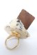 画像2: Q-pot. / CafeMochaBiscuitIce リング  カフェモカ Y-26-02-05-003-QP-AC-SZ-ZY (2)