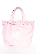 画像1: m petit by misako / NINA’Sコラボプリントトートバッグ  中桃 Y-26-02-05-030-LO-BG-SZ-ZT335 (1)