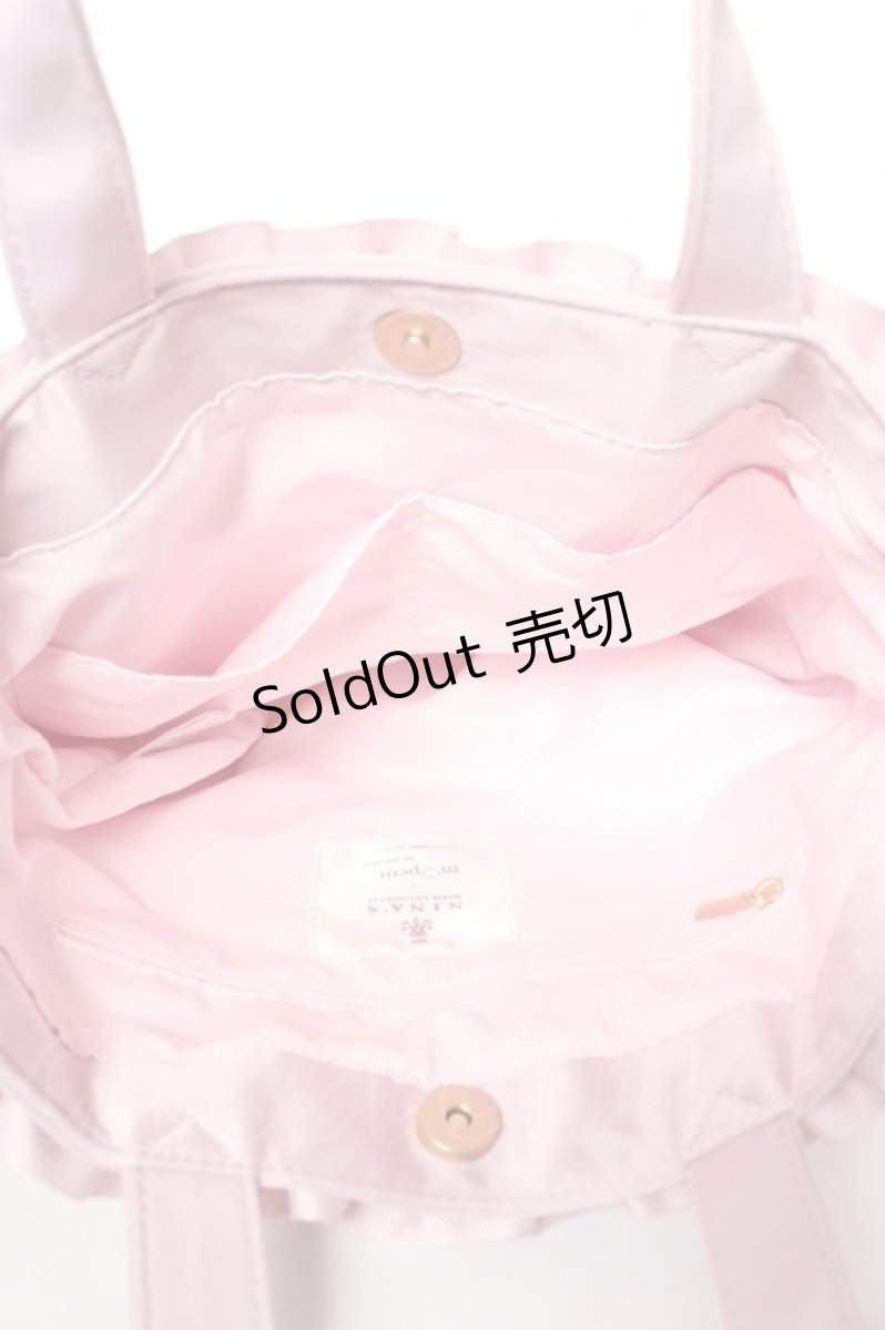 画像3: m petit by misako / NINA’Sコラボプリントトートバッグ  中桃 Y-26-02-05-030-LO-BG-SZ-ZT335 (3)