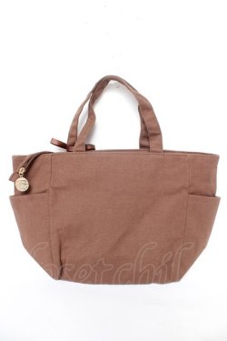 画像2: Maison de FLEUR / Winnie the Pooh/サイドポケットSトート F ブラウン Y-26-02-05-034-LO-BG-SZ-ZY