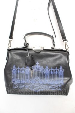 画像1: Moi-meme-Moitie / アイアンゲート2wayボストンバッグ  ブラック×ブルー Y-26-02-05-035-MO-BG-SZ-ZY