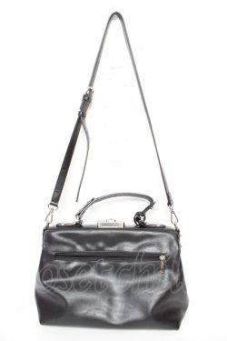 画像2: Moi-meme-Moitie / アイアンゲート2wayボストンバッグ  ブラック×ブルー Y-26-02-05-035-MO-BG-SZ-ZY