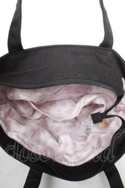 画像3: Maison de FLEUR / サイドポケットSトートバッグ F ブラック Y-26-02-05-036-LO-BG-SZ-ZY